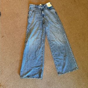 Madewell curvy super wide leg denim